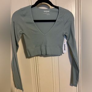 Garage Long Sleeve V-Neck Top